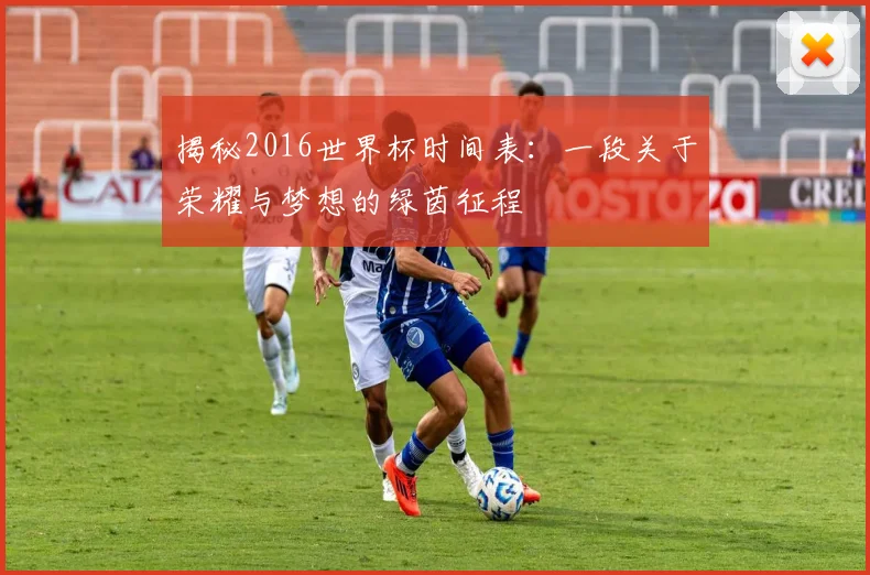 揭秘2016世界杯时间表：一段关于荣耀与梦想的绿茵征程